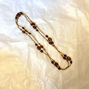 Long beaded necklace